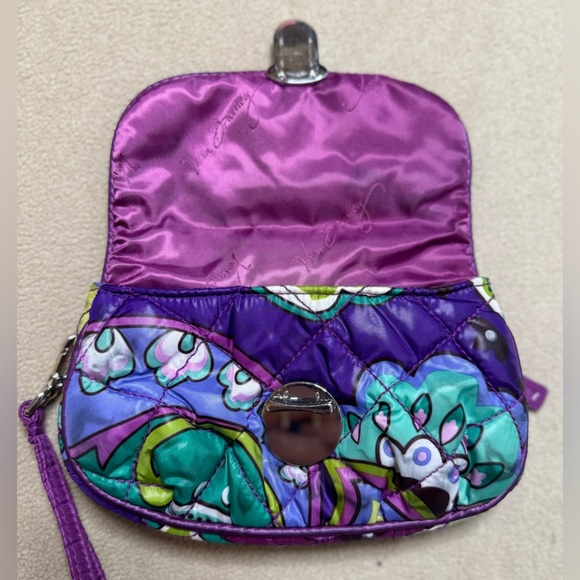 EUC Vera Bradley Puffy Quilted purple paisley wristlet FINAL SALE PRICE BUNDLE! - Picture 5 of 8